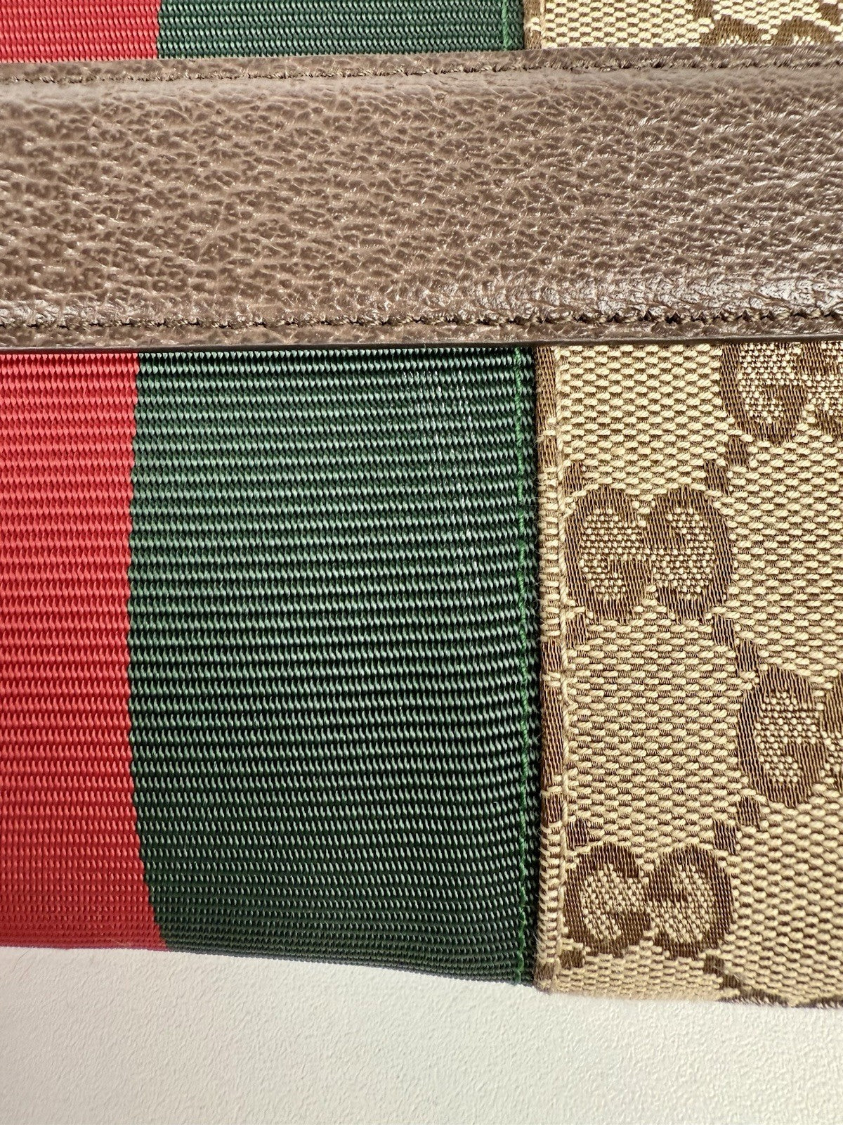 Gucci Horsebit Bag Canvas Shoulder Bag