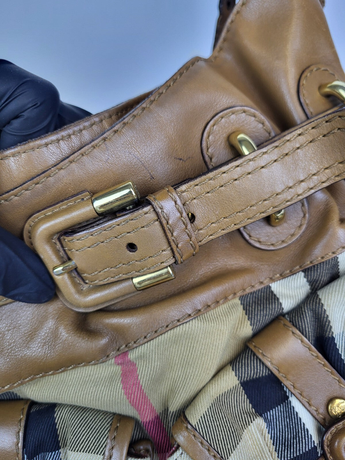 Burberry Bromley House Check Hobo Bag