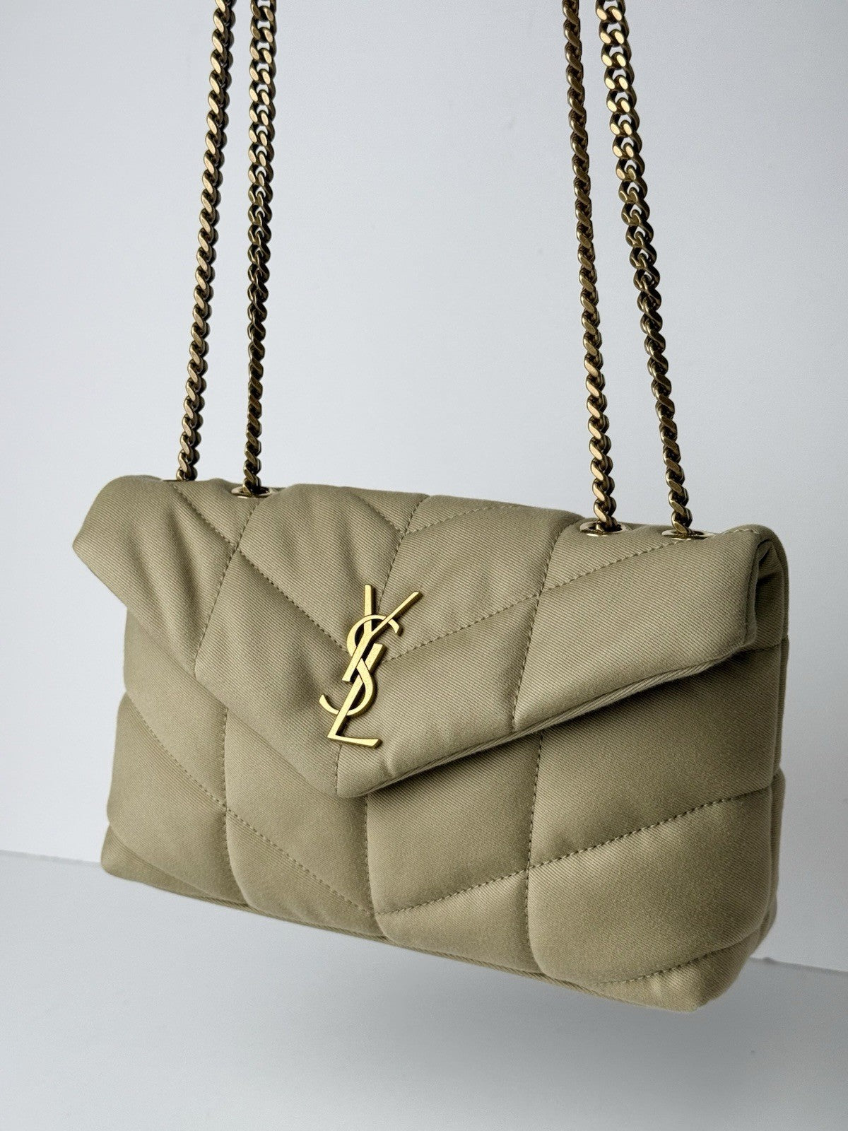 SAINT LAURENT  Puffer Toy Shoulder Bag Beige