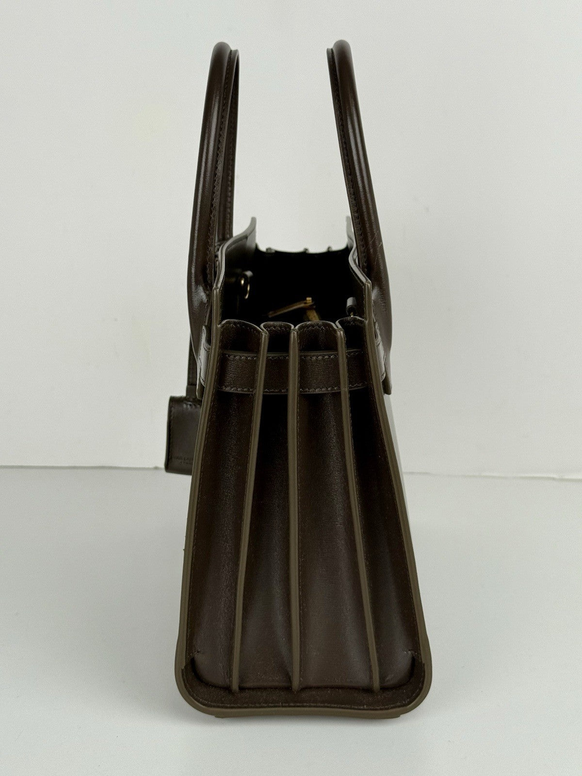 Saint Laurent Bag Sac De Jour Olive Green Shoulder Bag