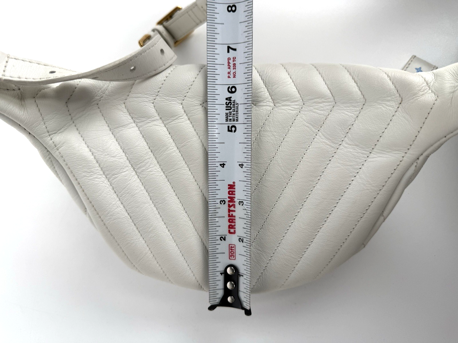 Louis Vuitton Calfskin Leather New Wave Bumbag Belt Bag for Women in White