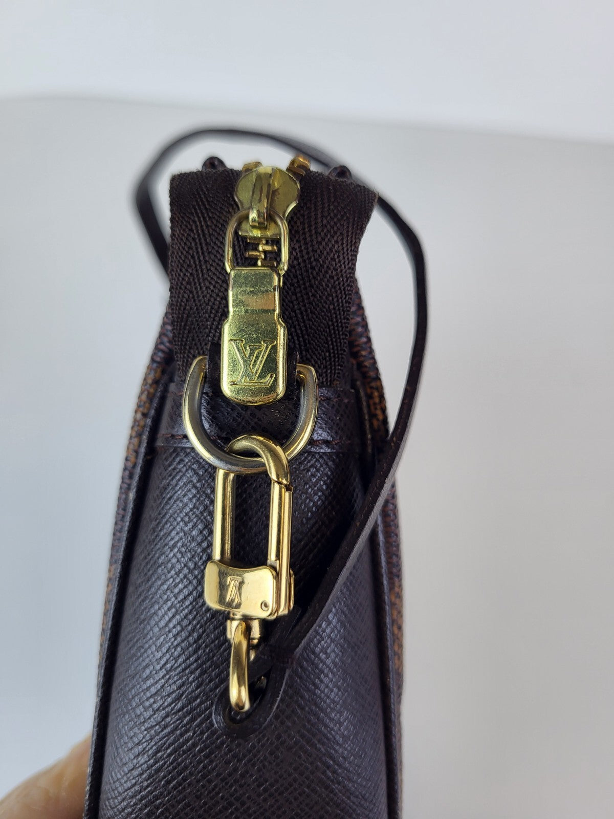 Louis Vuitton Damier Ebene Top Handle Bag Vintage