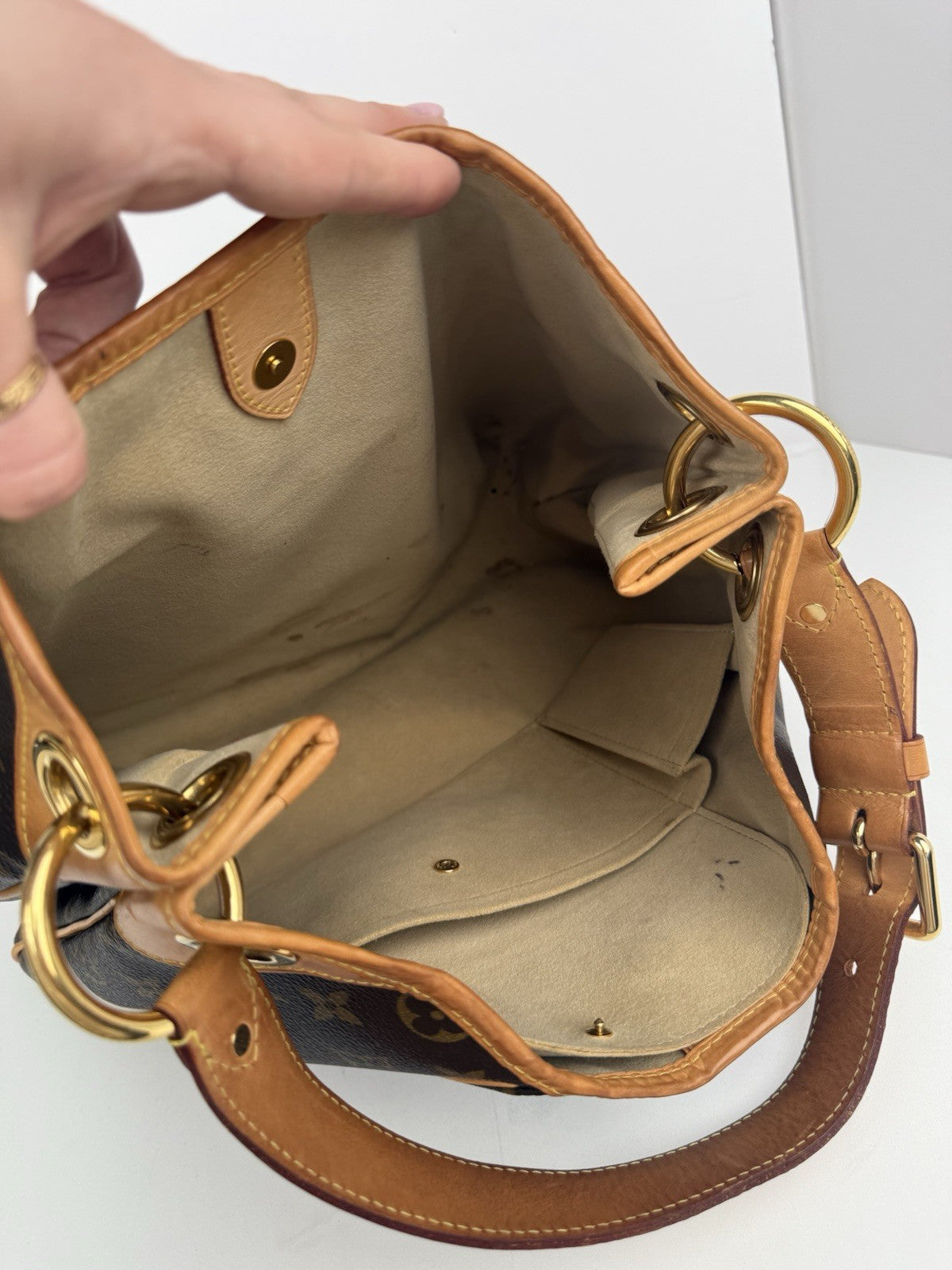 Louis Vuitton Galliera Handbag Monogram Canvas PM Bag
