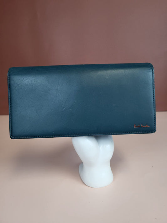 Paul Smith Wallet Long Green Leather Wallet