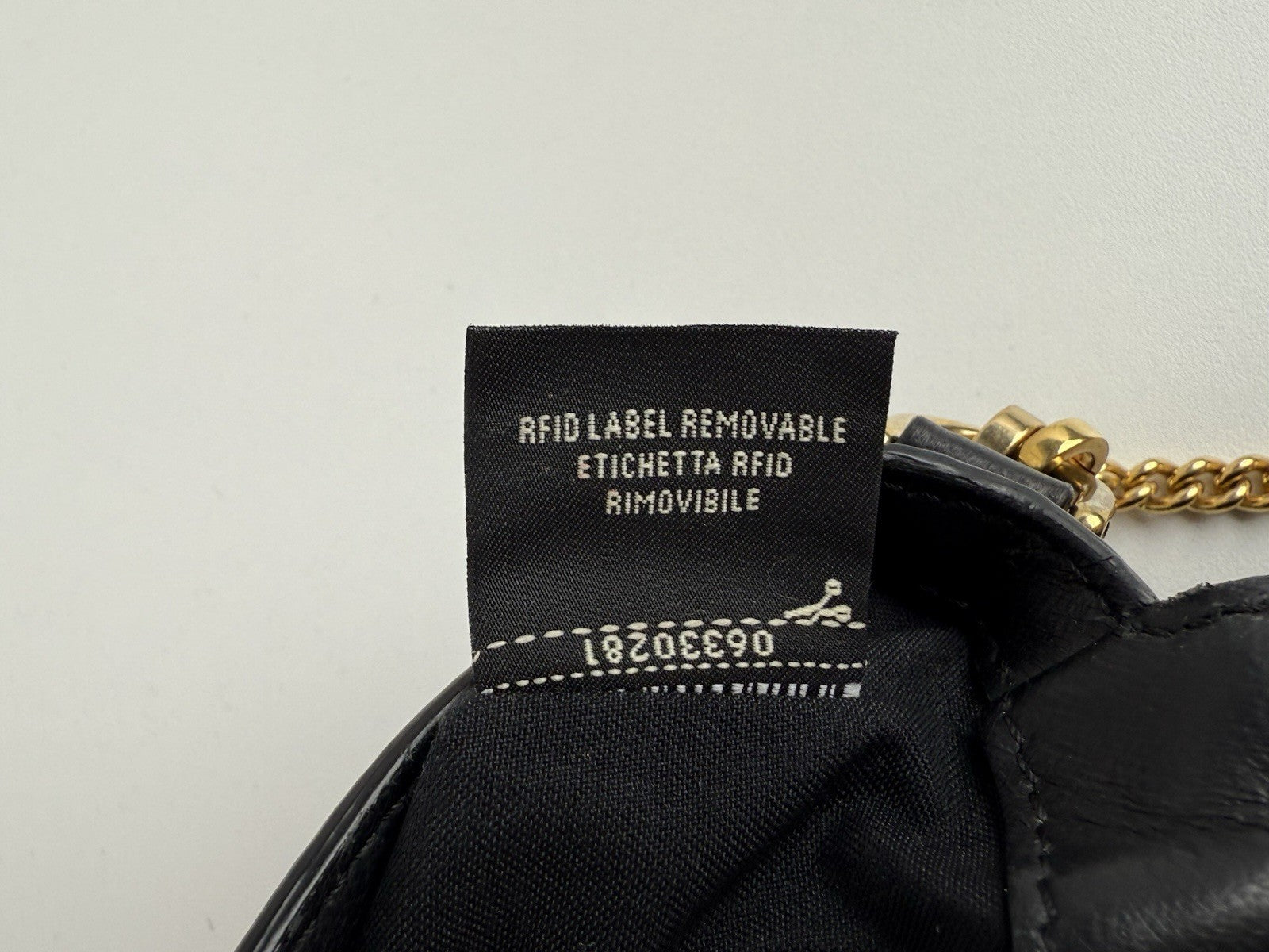 Fendi Mini Zucca Embossed Black Leather Baguette Satchel