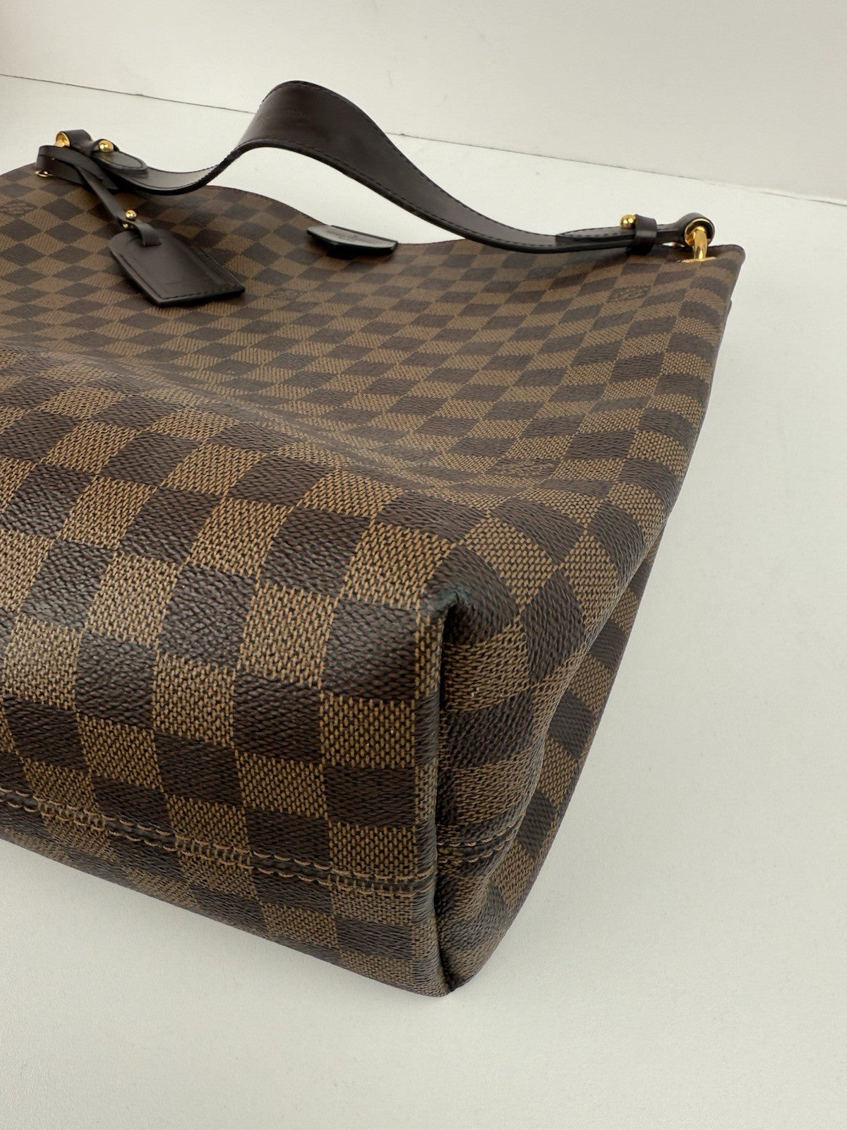 LOUIS VUITTON Damien EBENE  Graceful MM Canvas Shoulder Bag
