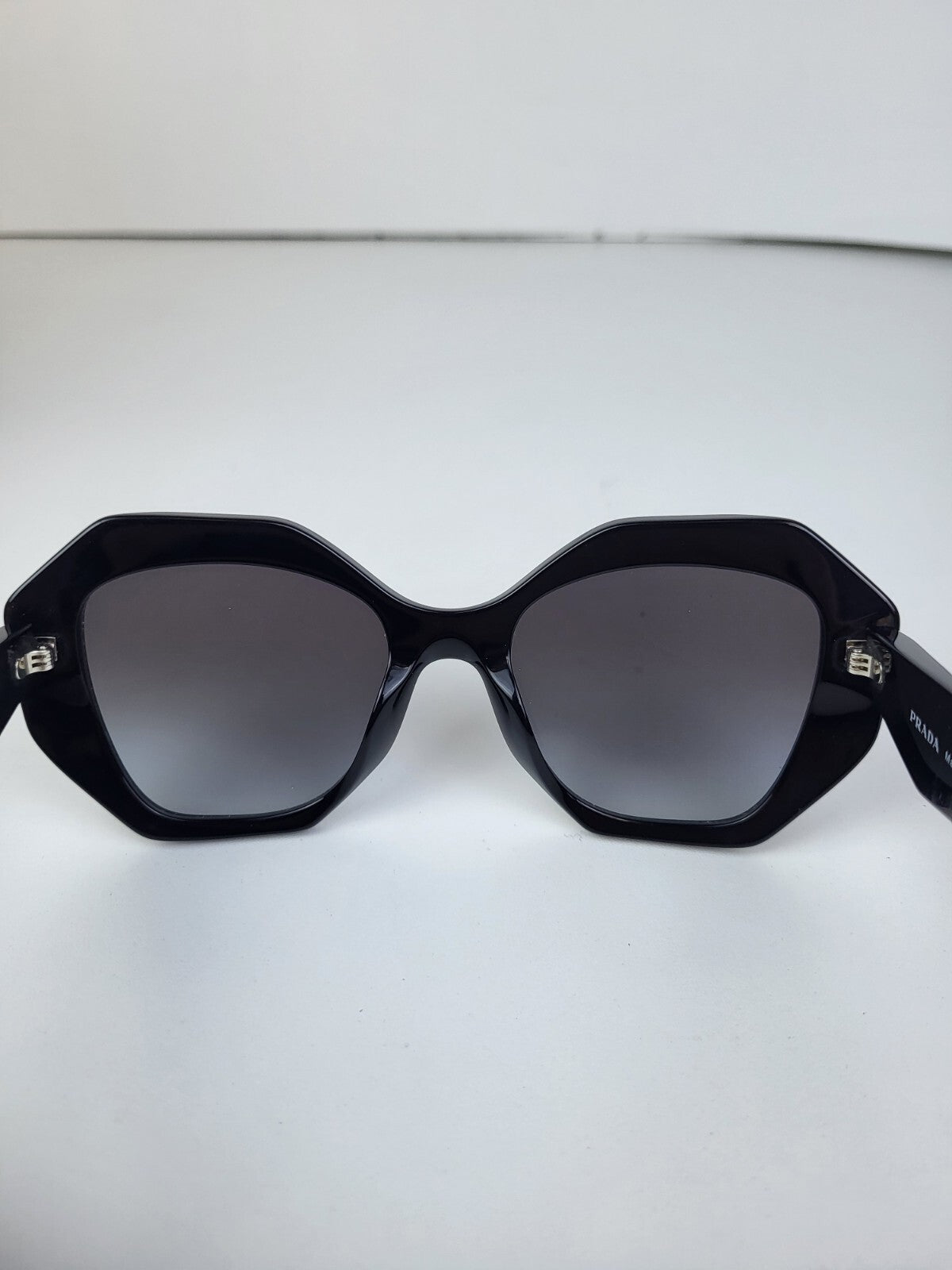 Prada Sunglasses SPR16W 1AB-5D1 53[]20 145 Women Black Geometric 