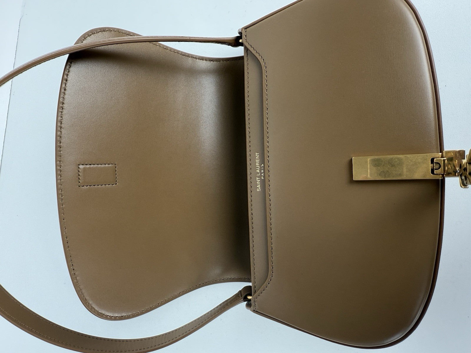 Saint Laurent Voltaire Brown Leather Shoulder Bag