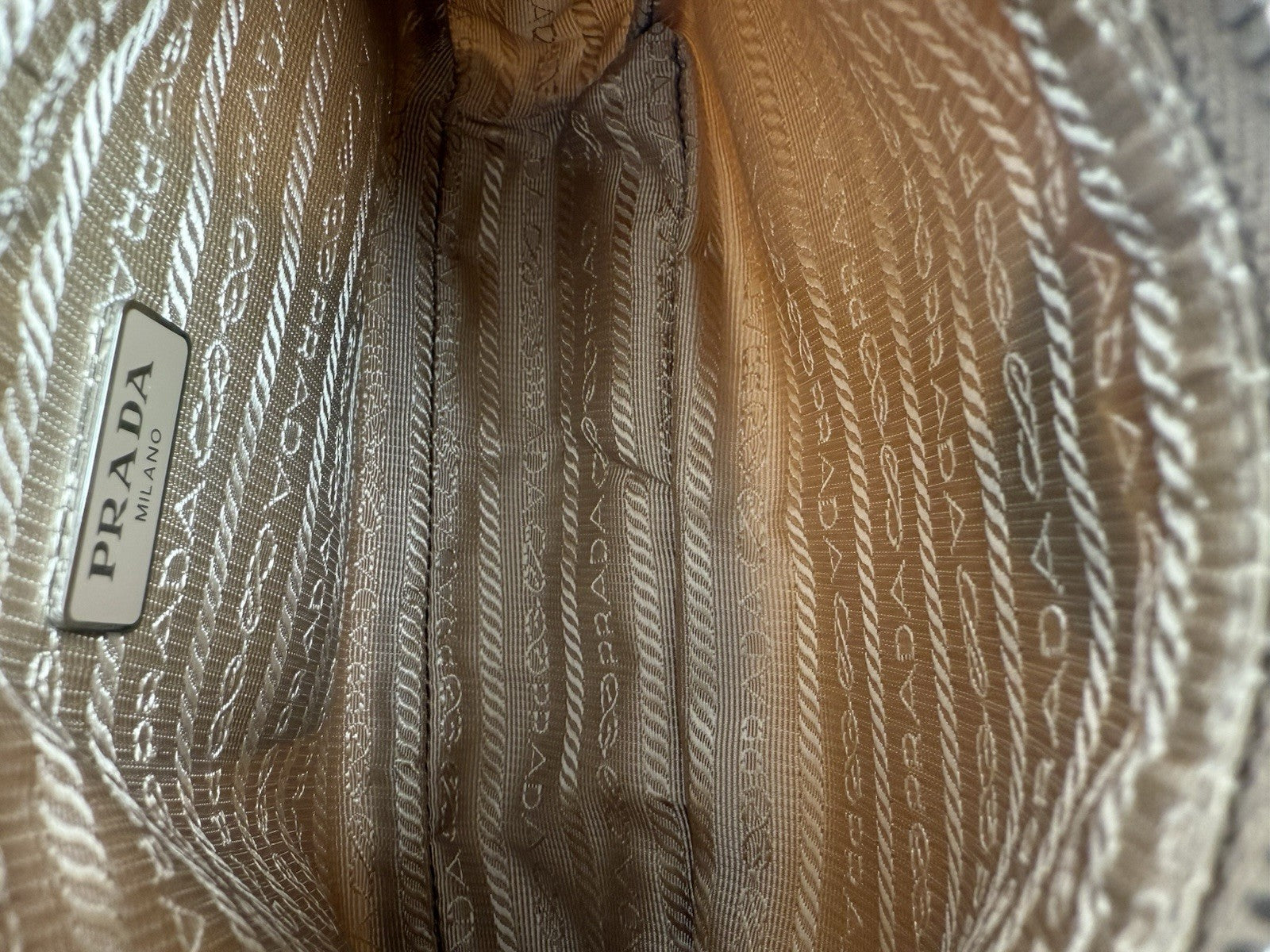 Prada Women's Re-Edition 2005 Nylon Bag in Sandy Brown