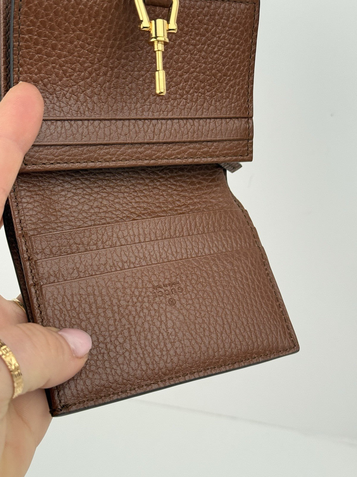 Gucci GG Denim Compact Wallet