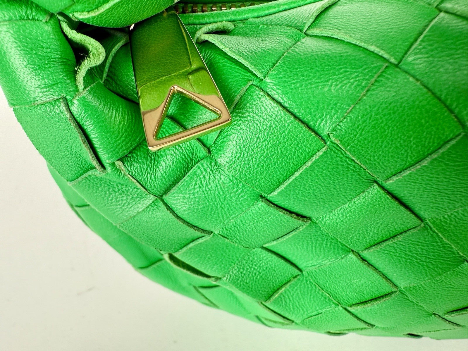 Bottega Veneta Jodie mini knotted intrecciato leather tote Green