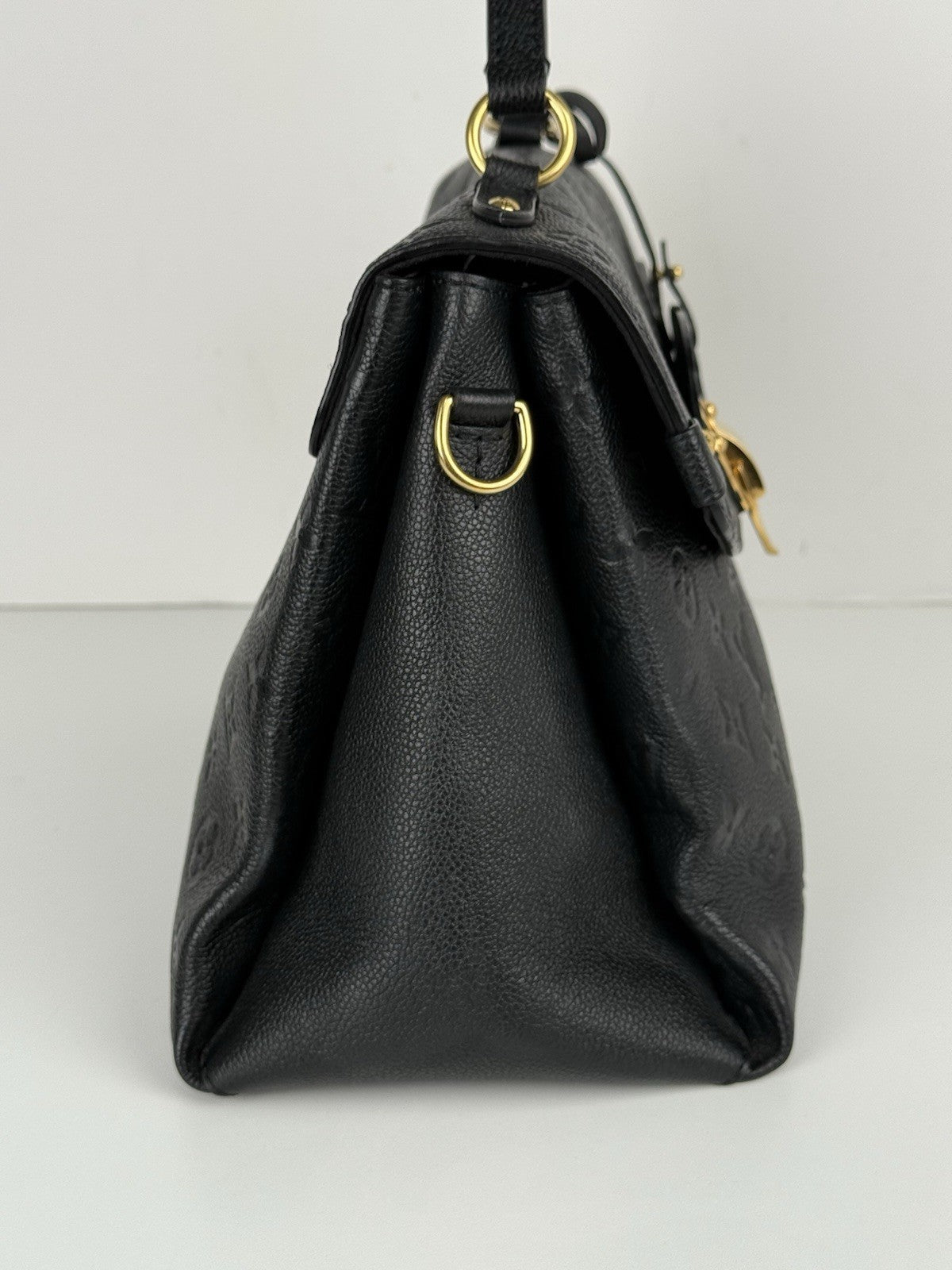 Louis Vuitton Black Monogram Empreinte Leather Georges BB Bag