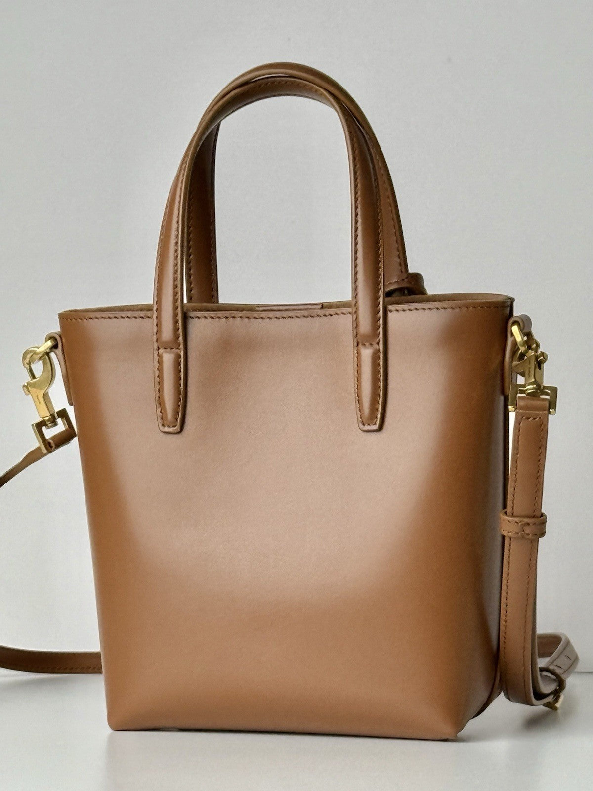 Saint Laurent Mini Toy Shopping Leather Tote