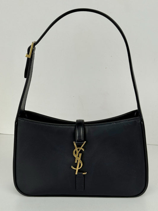Saint Laurent Le 5 À 7 Hobo Bag Black Leather