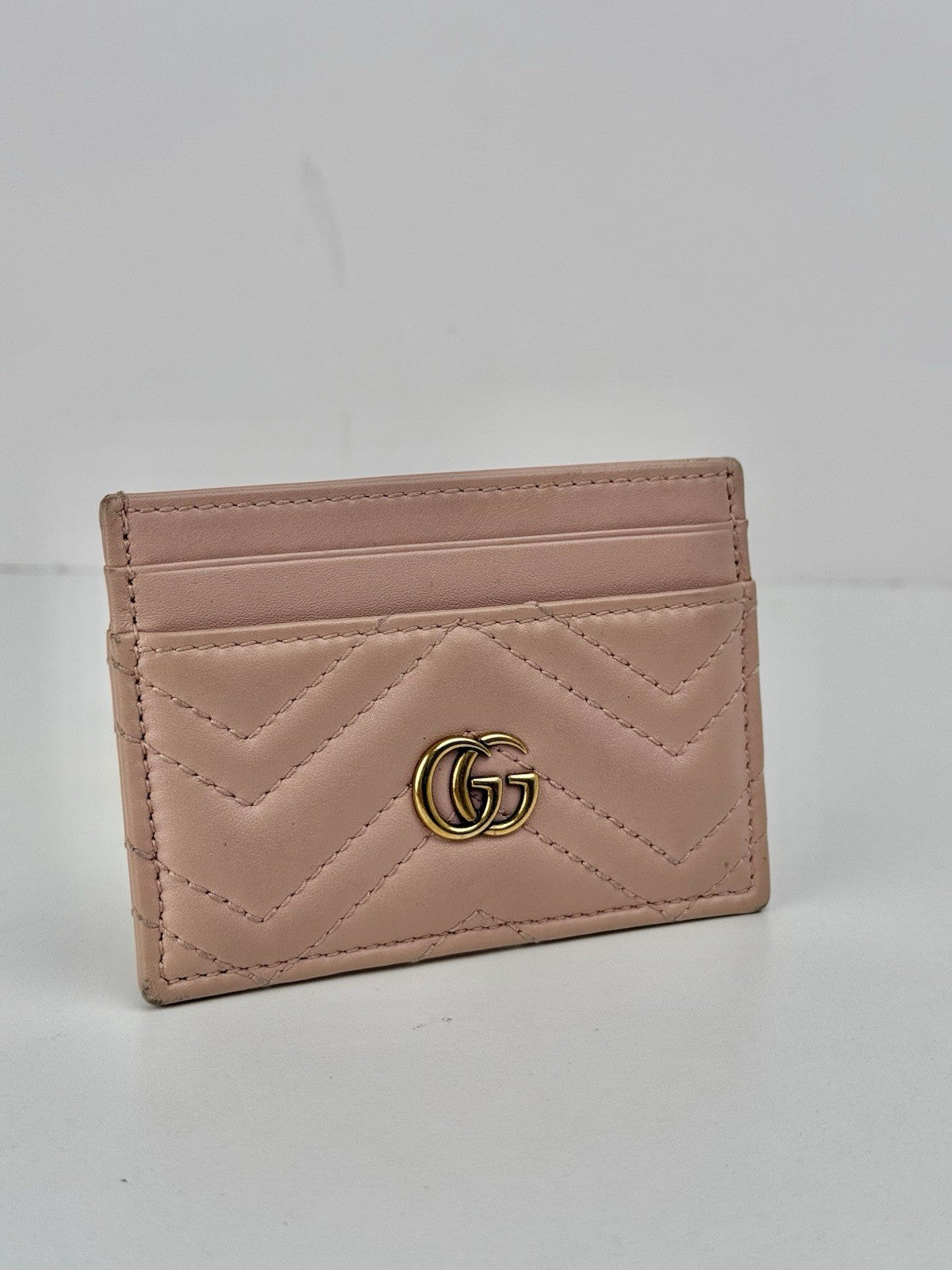Gucci Pink Leather Card Holder