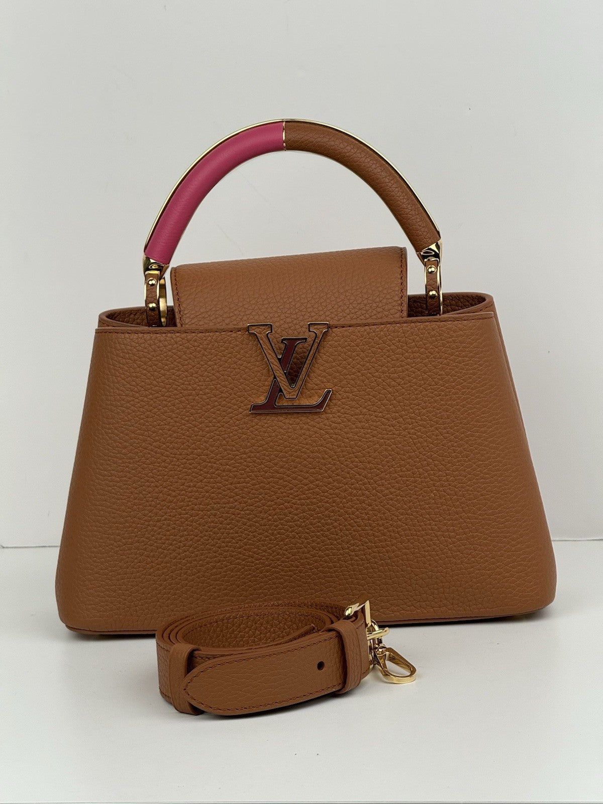 Louis Vuitton Capucines BB Brown Top Handle Bag