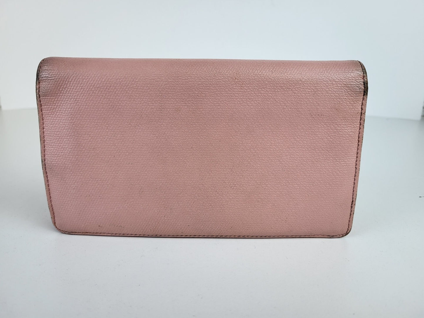 Chanel Vintage Pink Leather Continental Wallet