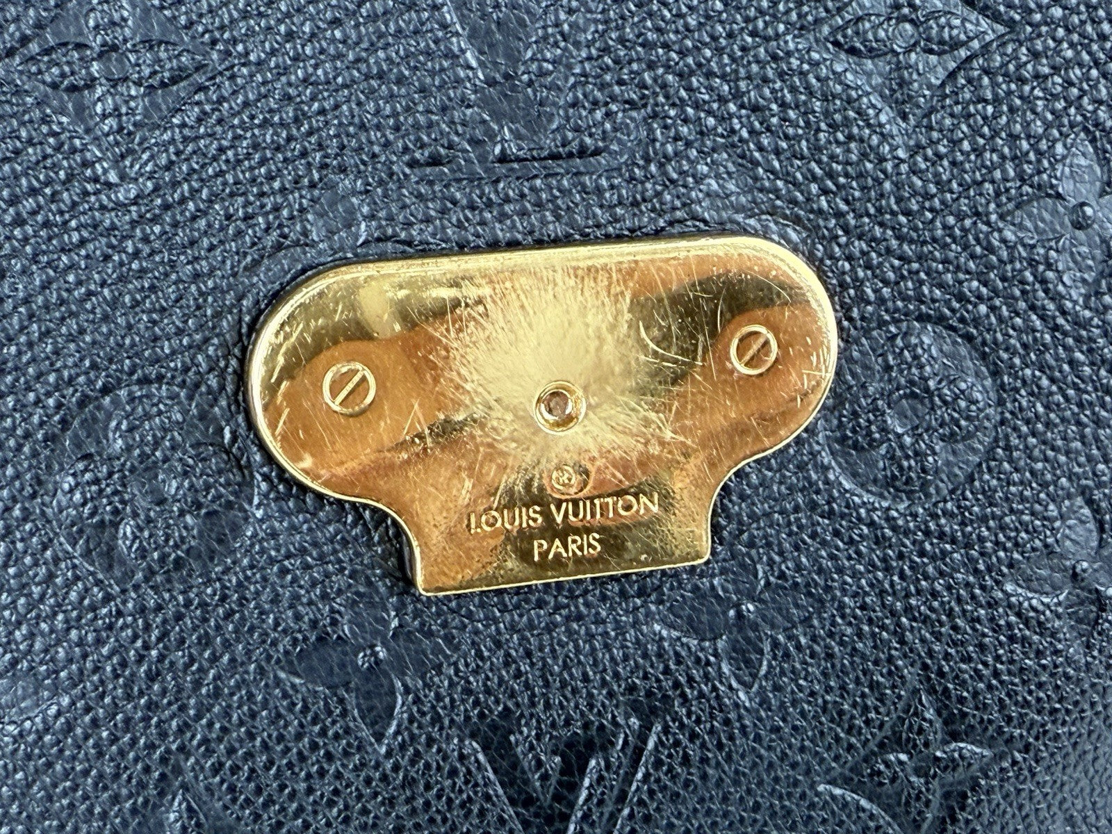 Louis Vuitton Black Monogram Empreinte Leather Georges BB Bag