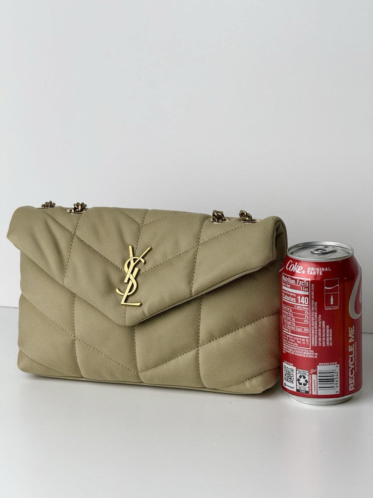 SAINT LAURENT  Puffer Toy Shoulder Bag Beige