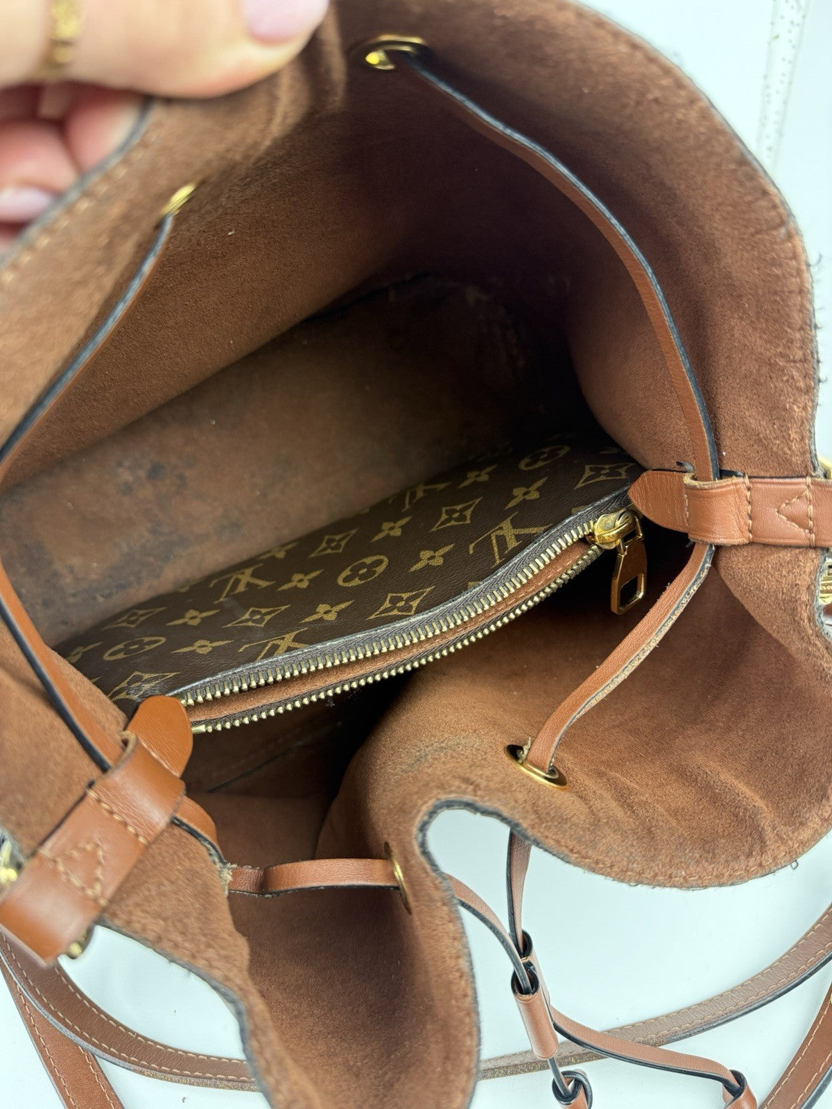 Louis Vuitton NeoNoe Shoulder Bag Brown Canvas