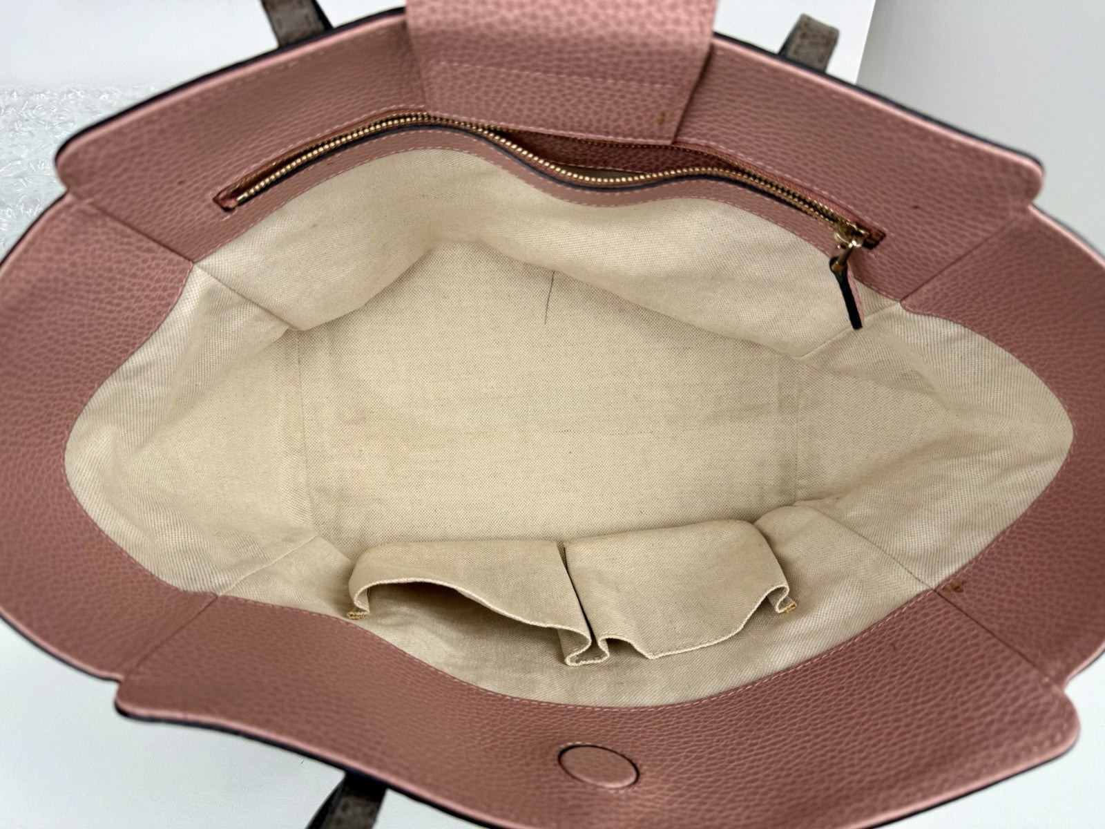 Gucci Brown Swing Leather Tote Bag