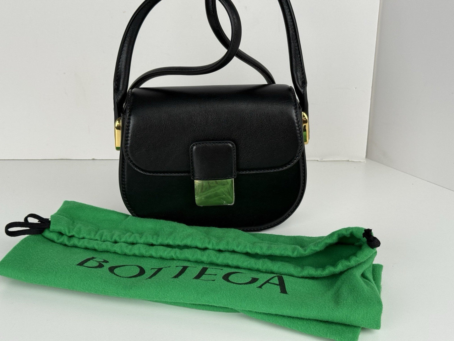 Bottega Veneta Black Mini Desiree Crossbody Women's Bag