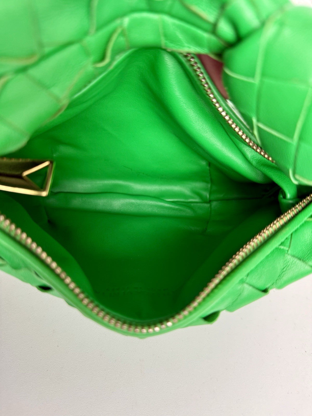 Bottega Veneta Jodie mini knotted intrecciato leather tote Green