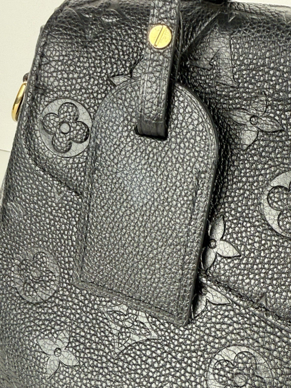 Louis Vuitton Black Monogram Empreinte Leather Georges BB Bag