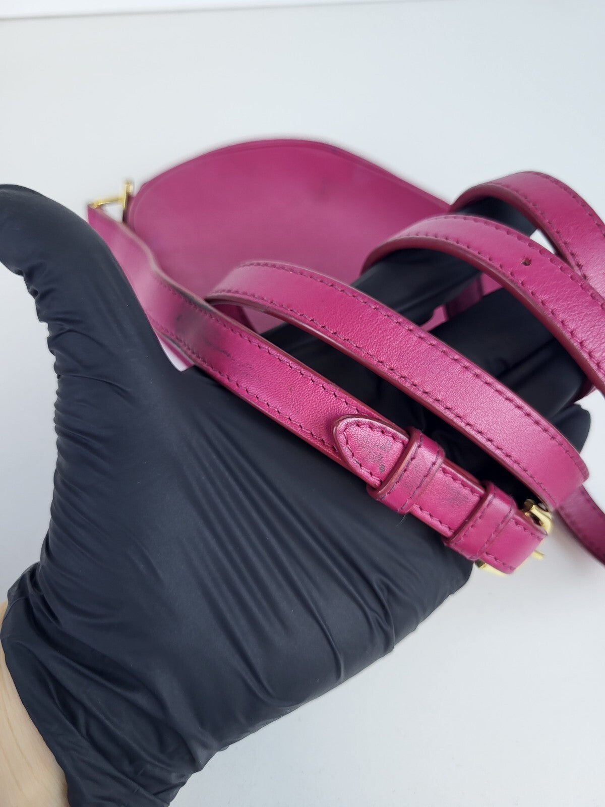 Celine Bag Pink Quilted Calfskin Leather C Charm Small Camera Bag