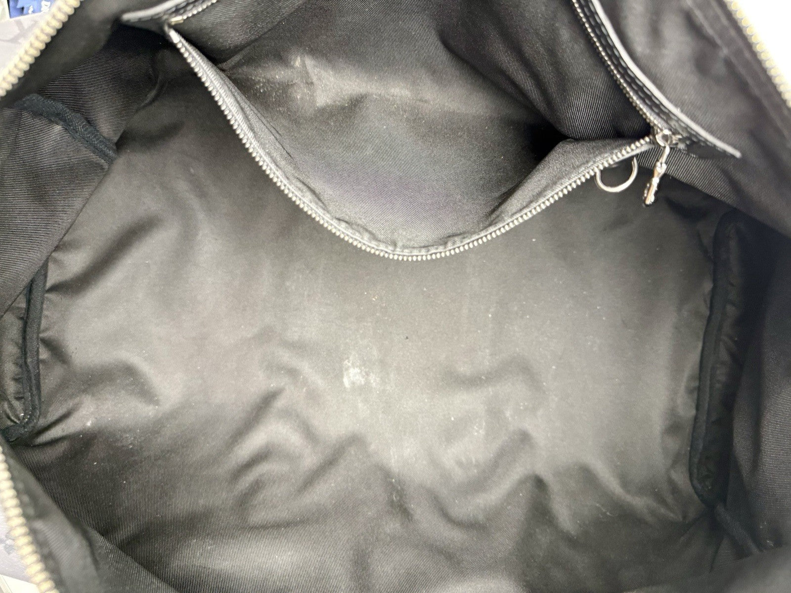 Louis Vuitton Duffle Bag M Monogram Eclipse Keepall Canvas Black/Gray Size 50