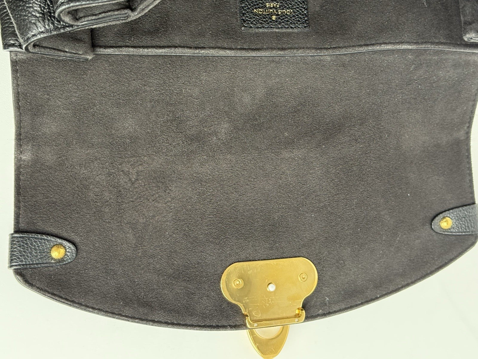 Louis Vuitton Black Monogram Empreinte Leather Georges BB Bag