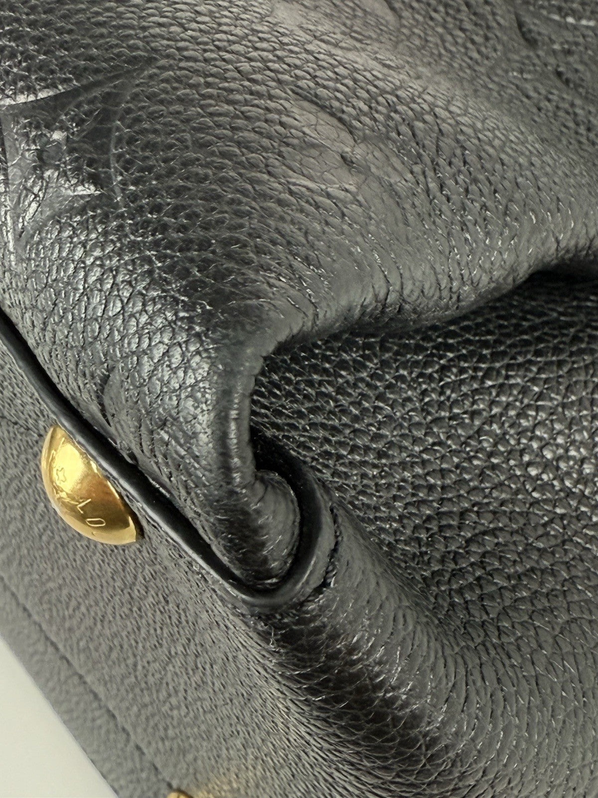 Louis Vuitton Black Monogram Empreinte Leather Georges BB Bag