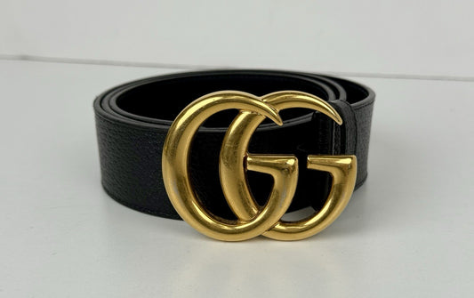 Gucci Marmont Black Leather Men’s Belt 95/38