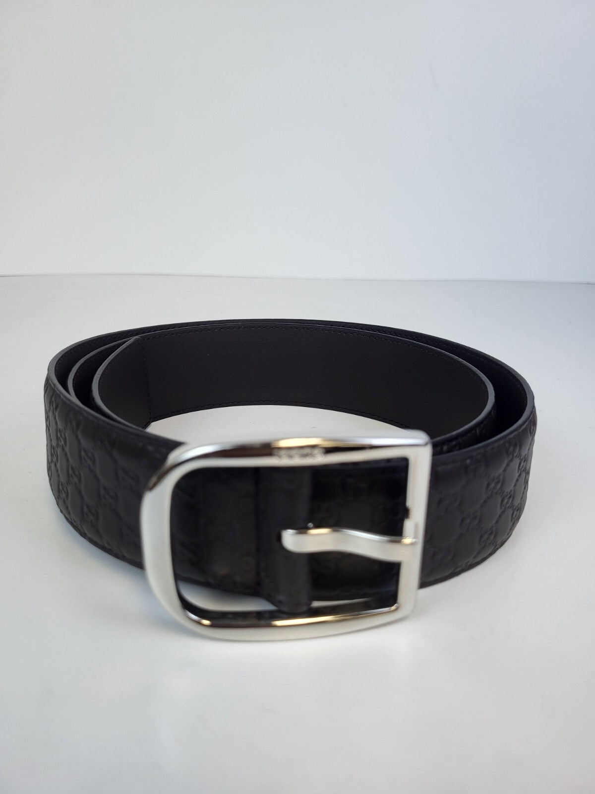 Gucci Belt Dark Brown Monogram Leather 95/34