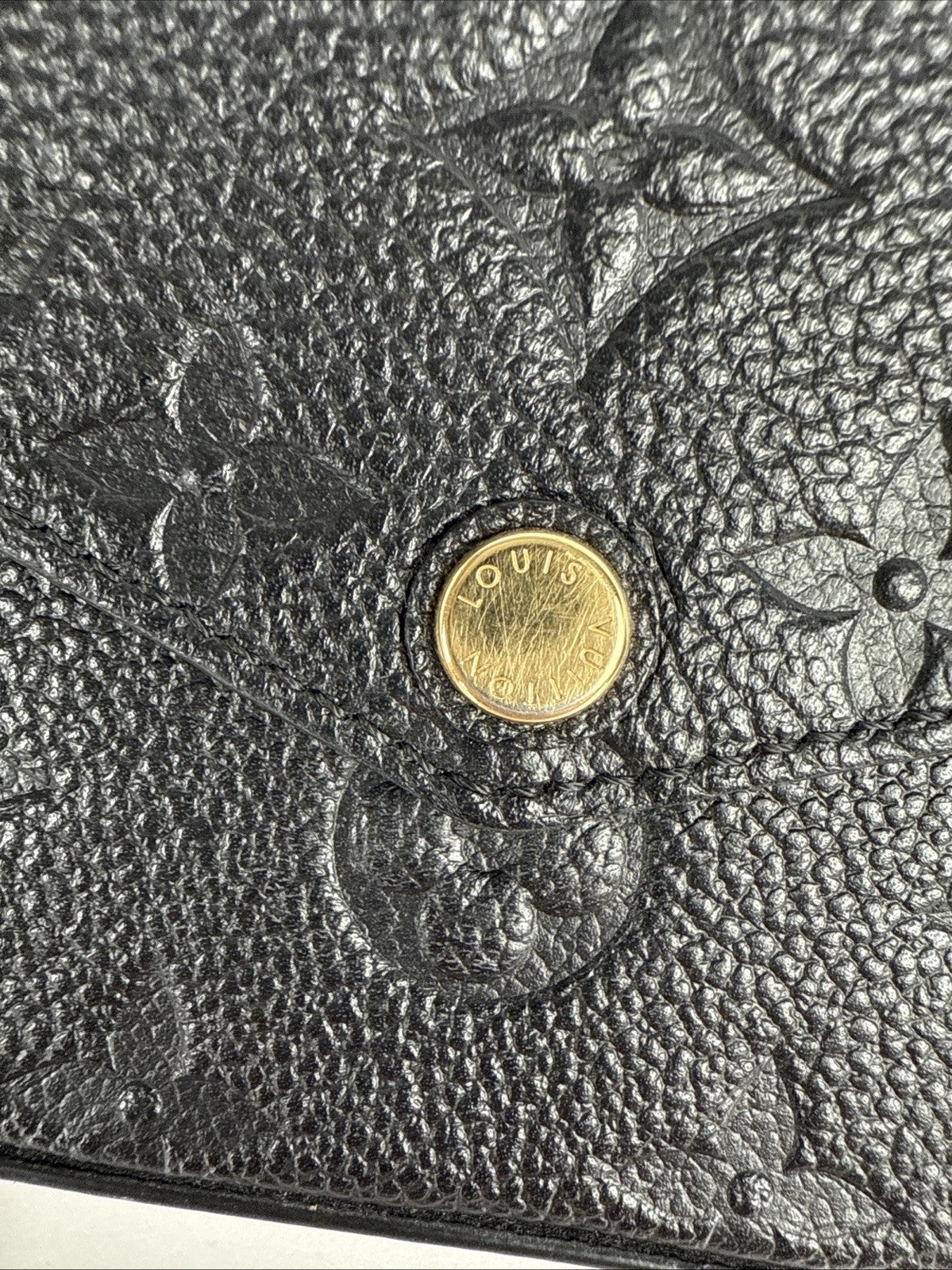 Louis Vuitton Felicie Pochette Monogram Black Leather Bag