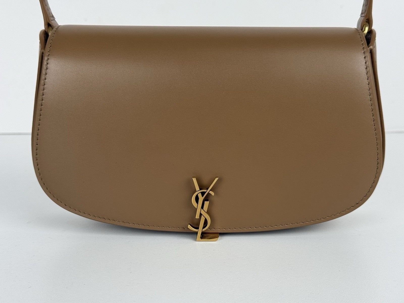 Saint Laurent Voltaire Brown Leather Shoulder Bag