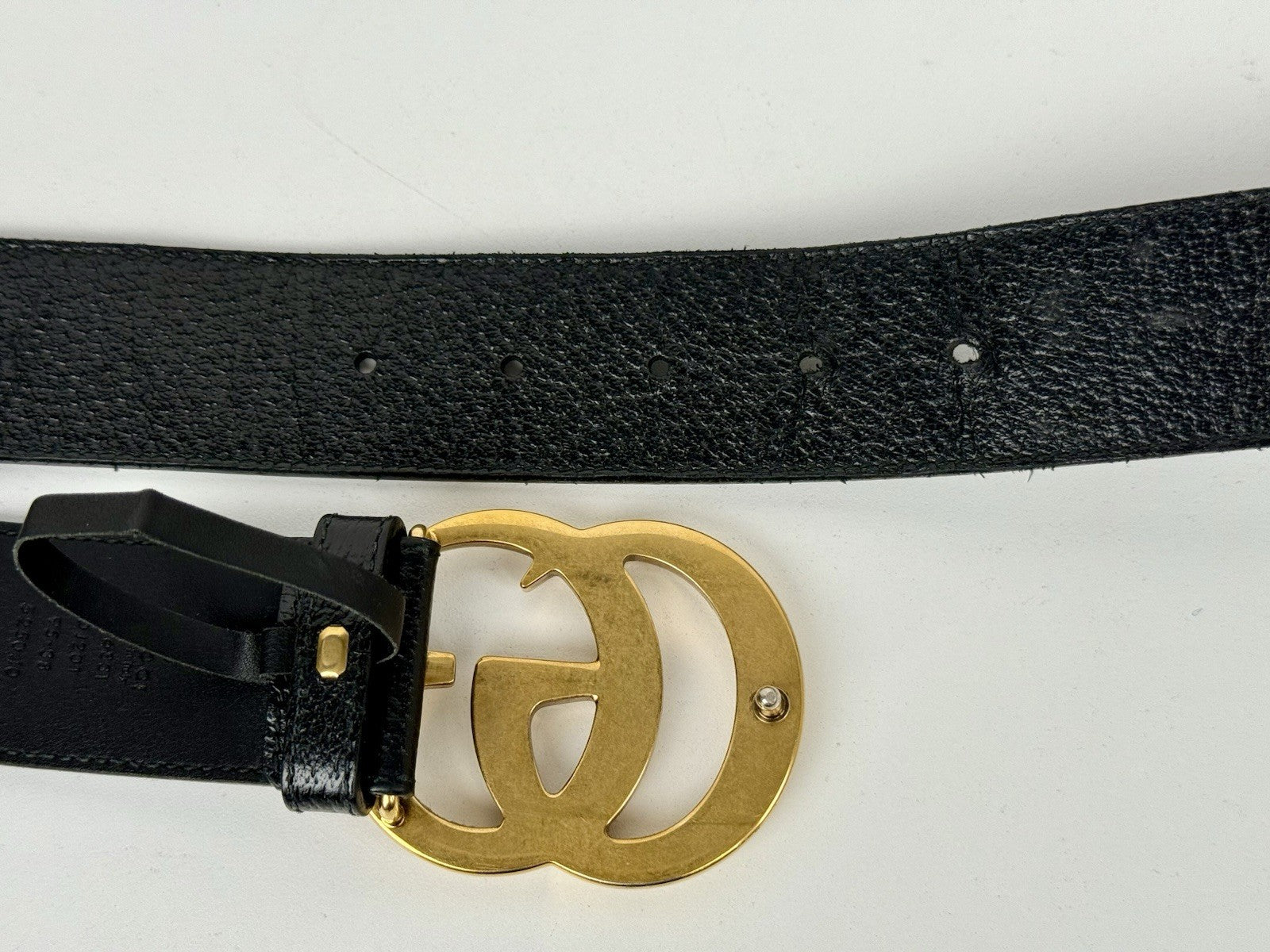 Gucci Marmont Black Leather Men’s Belt 95/38