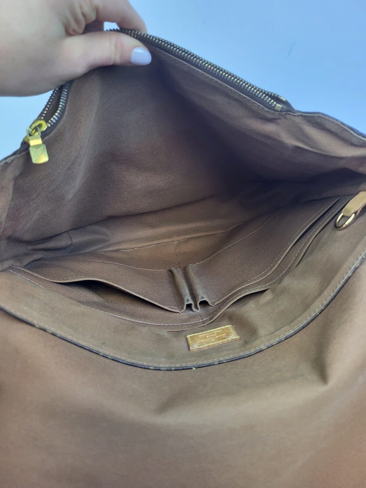 Louis Vuitton Beaubourg Messenger Bag MM Brown Canvas