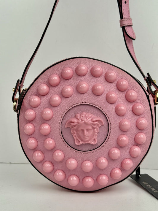 Versace Bag Versus  La Medusa Studded Round Camera Bag