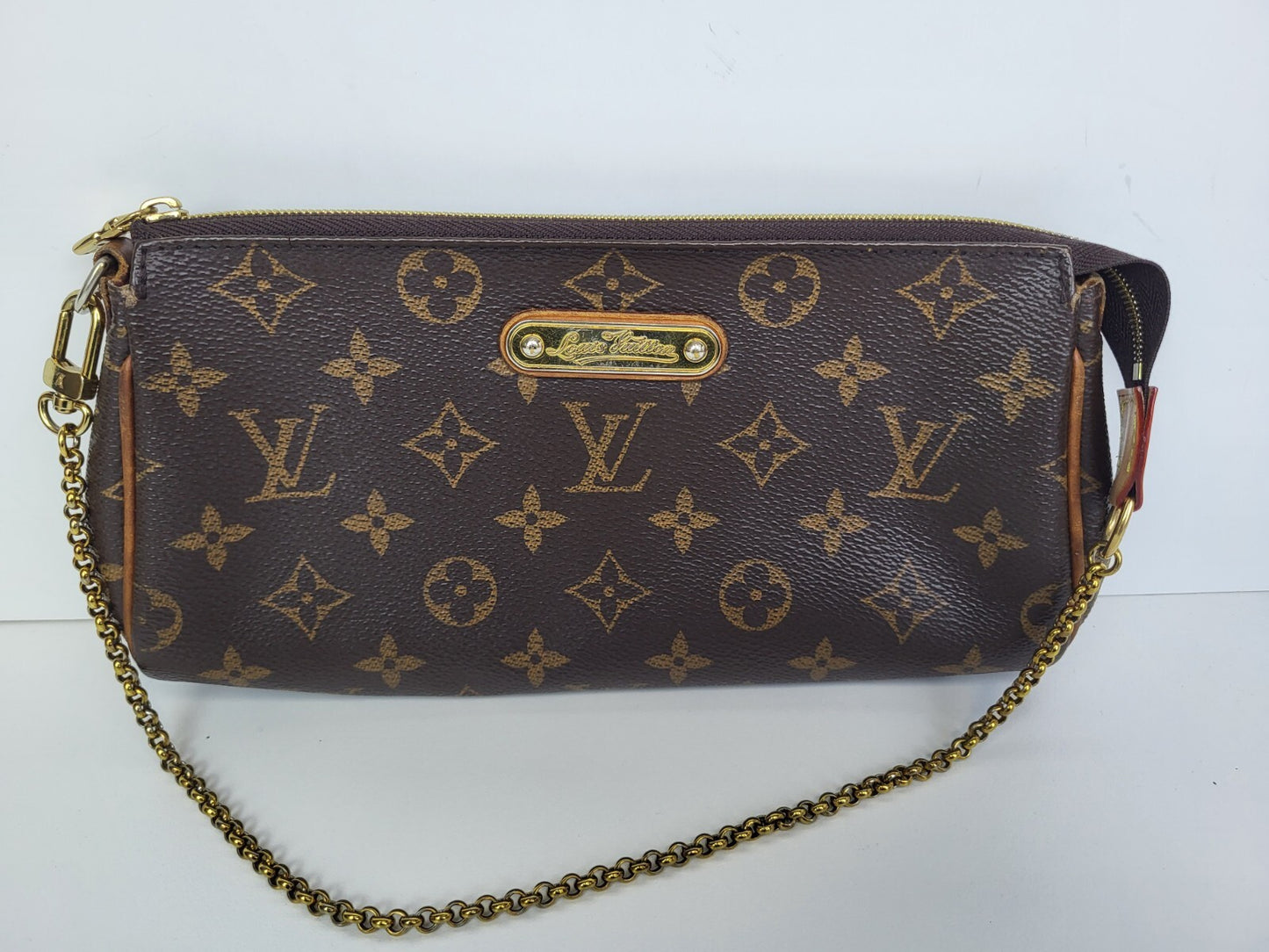 Louis Vuitton Eva Shoulder Bag LV Monogram Canvas Chain Pouch 