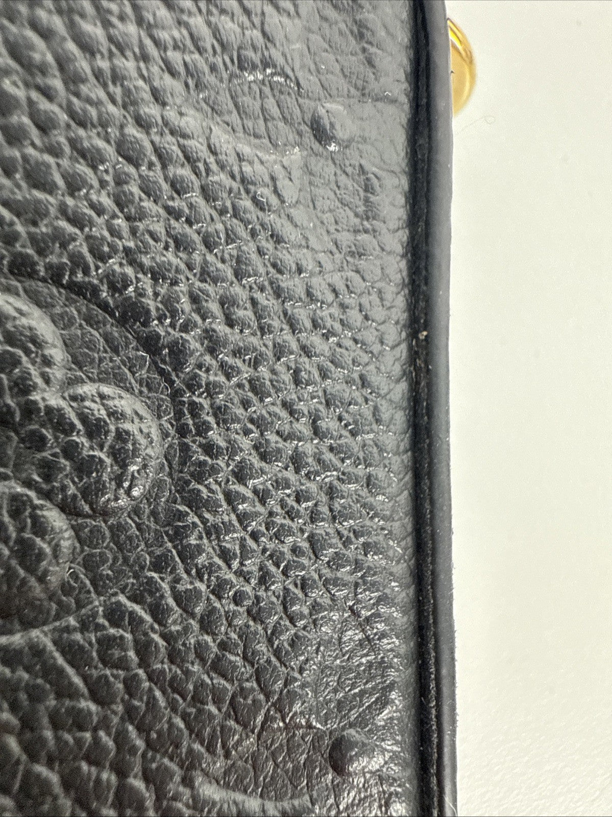 Louis Vuitton Felicie Pochette Monogram Black Leather Bag