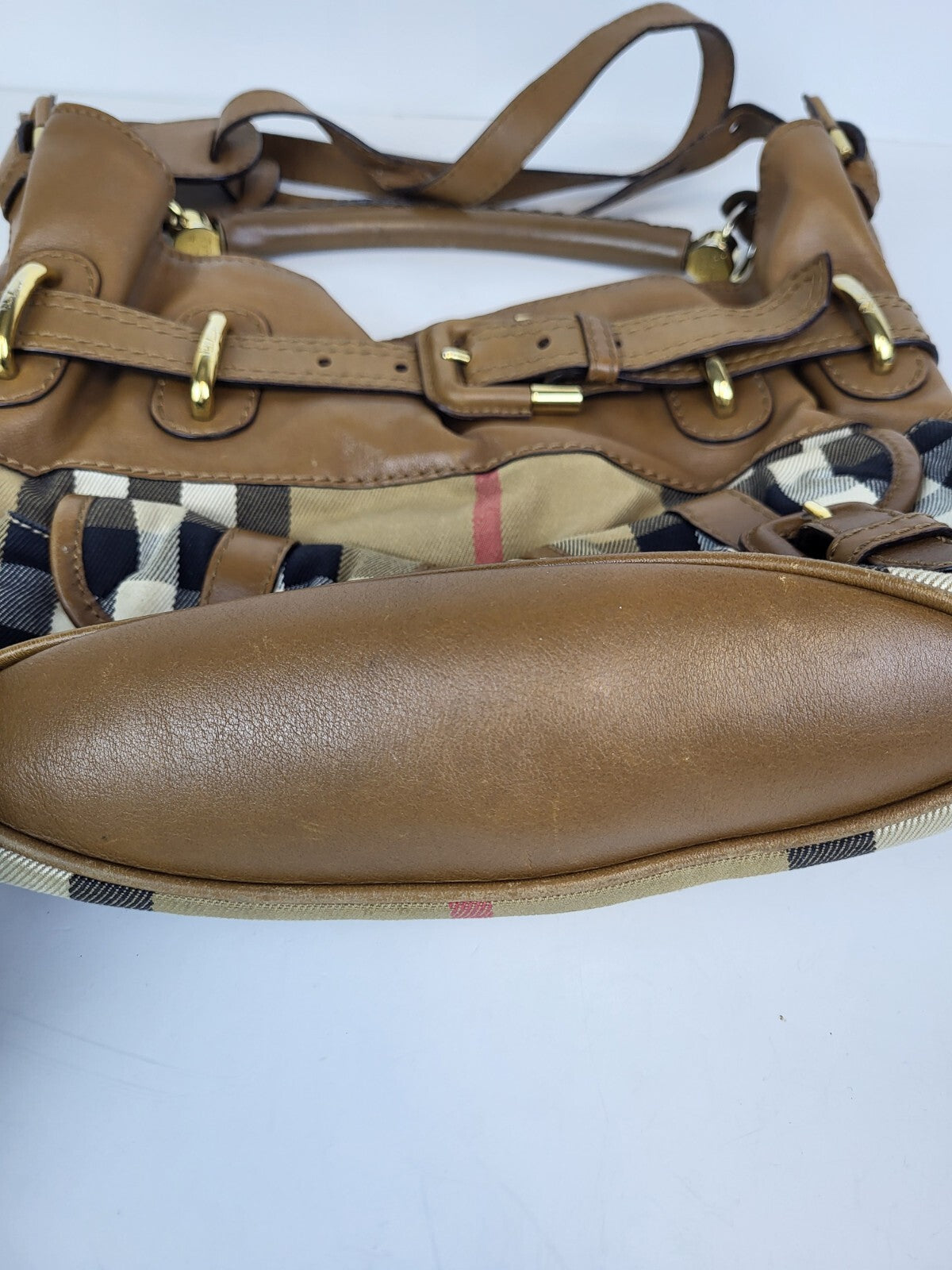 Burberry Bromley House Check Hobo Bag