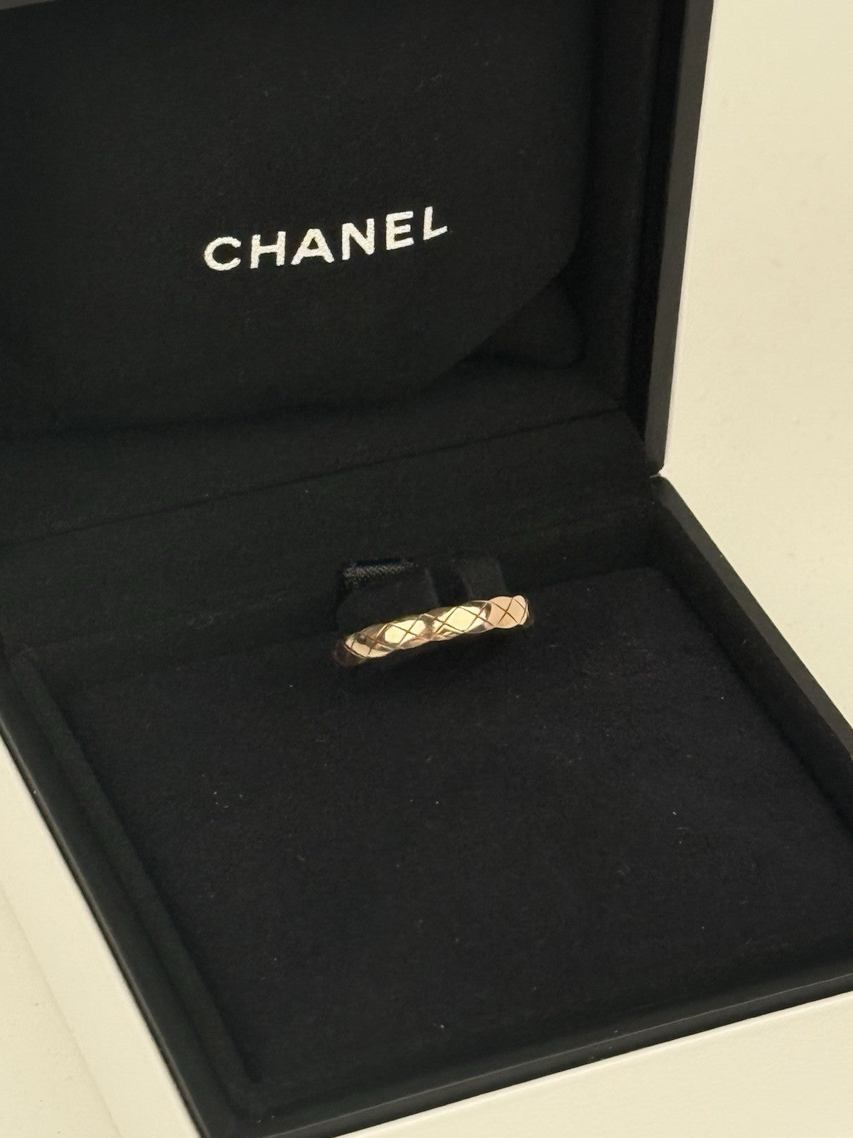 CHANEL Coco Crush 18k Rose Gold Ring Size 52 ( 6)