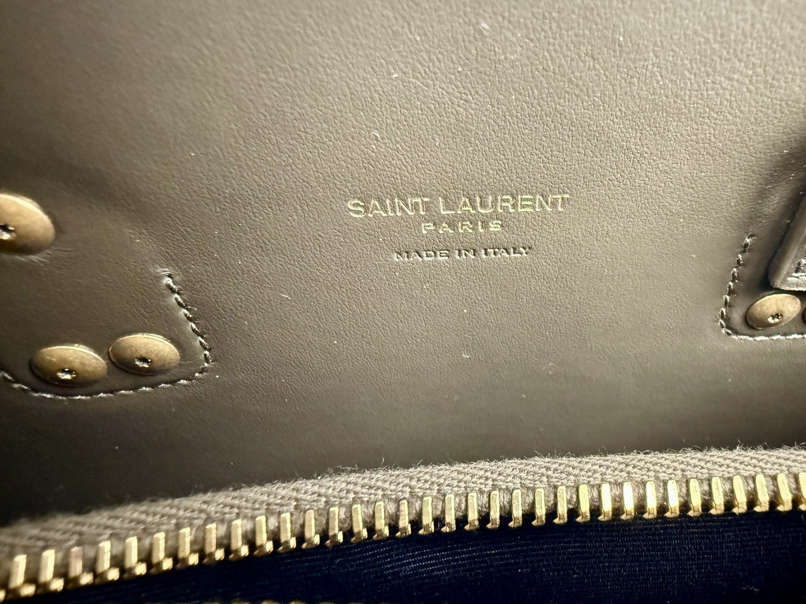 Saint Laurent Bag Sac De Jour Olive Green Shoulder Bag