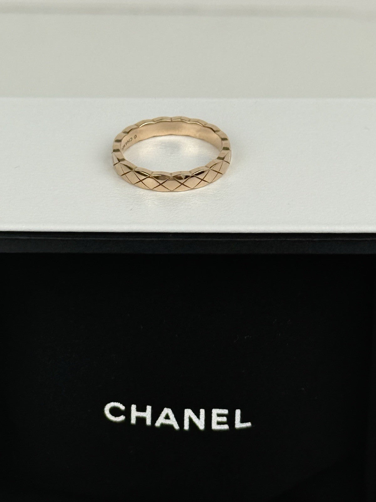 CHANEL Coco Crush 18k Rose Gold Ring Size 52 ( 6)