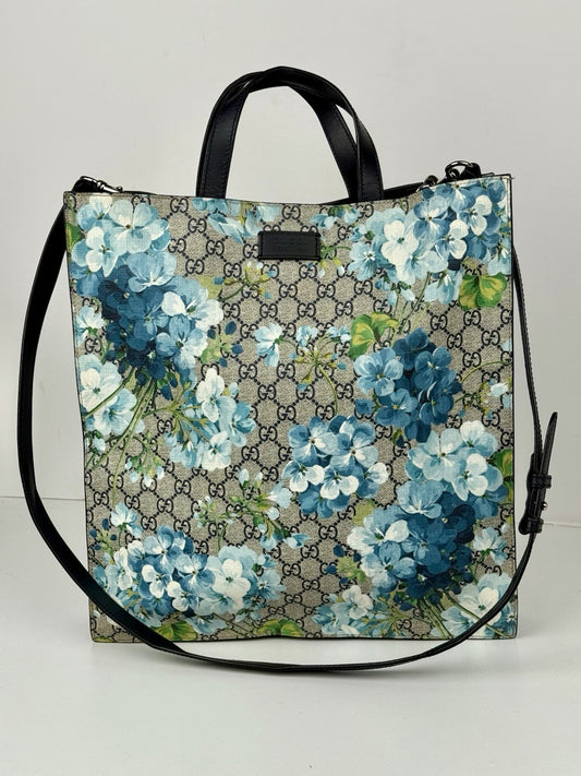 GUCCI GG Supreme Blooms Soft Vertical Tote