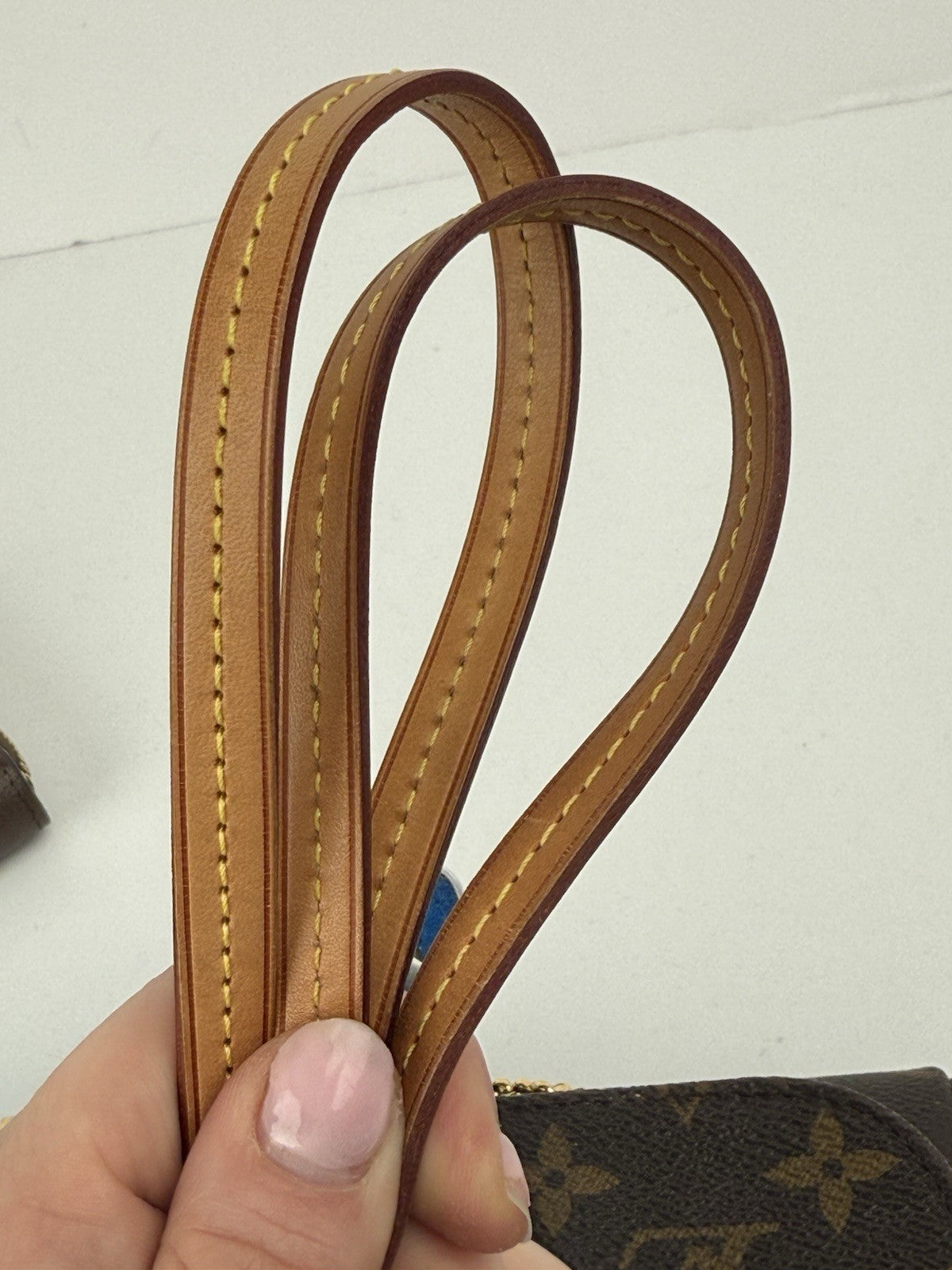Louis Vuitton Favorite MM Brown Leather Crossbody Bag
