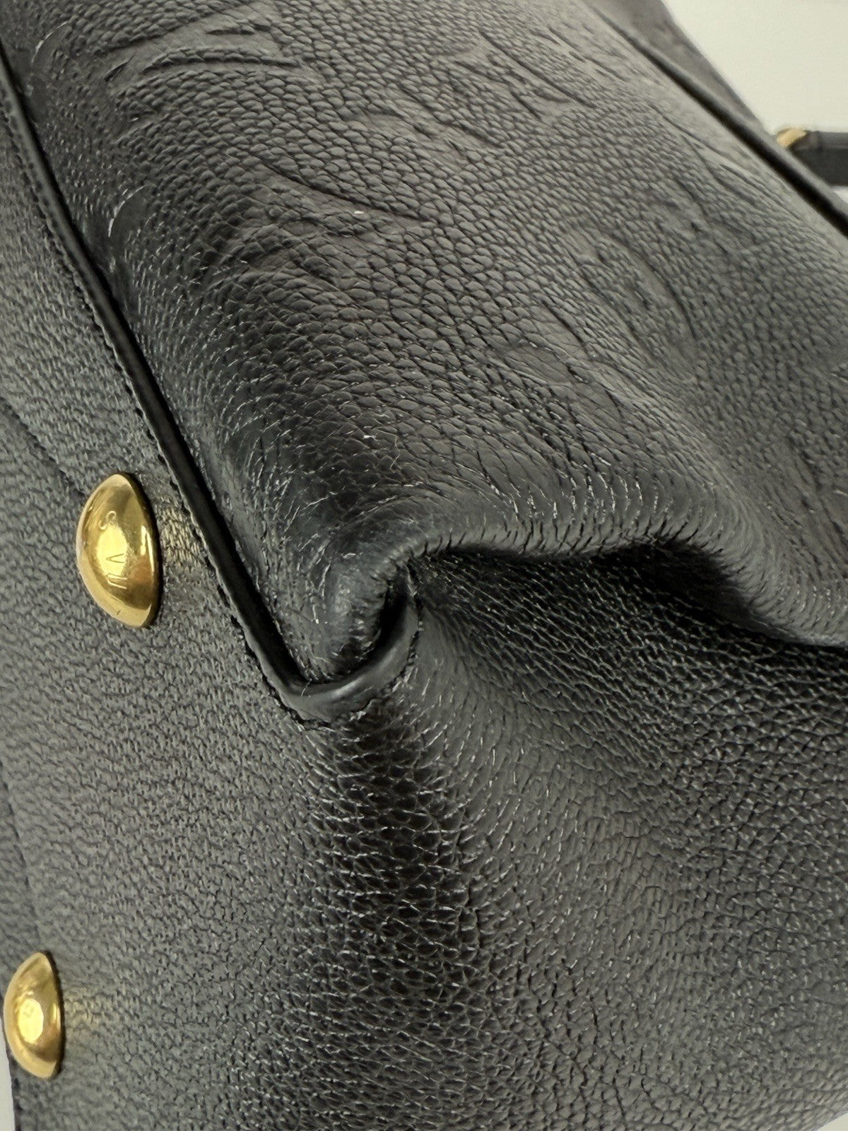 Louis Vuitton Black Monogram Empreinte Leather Georges BB Bag