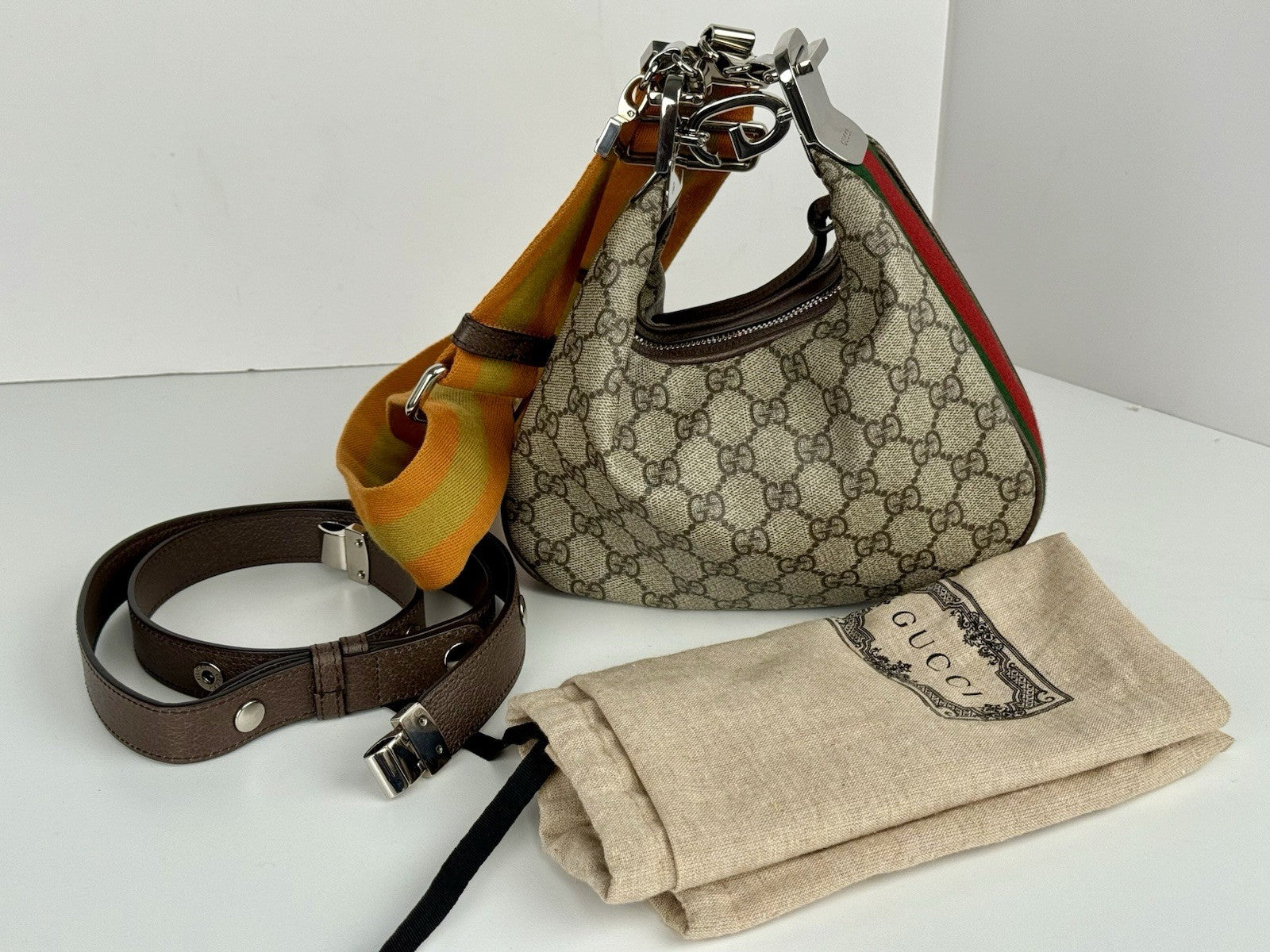 Gucci Dionysus GG Supreme Monogram Texture Shoulder Bag Canvas