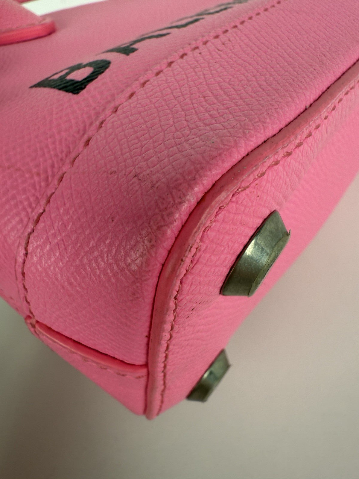 Balenciaga Ville XXS Top Handle Women's Bag in Pink Leather
